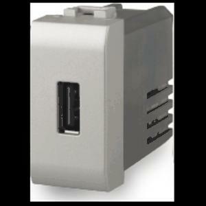 Presa usb con connettore tipo c e tipo a 2.1a bticino livinglight tech 4b.nt.usb