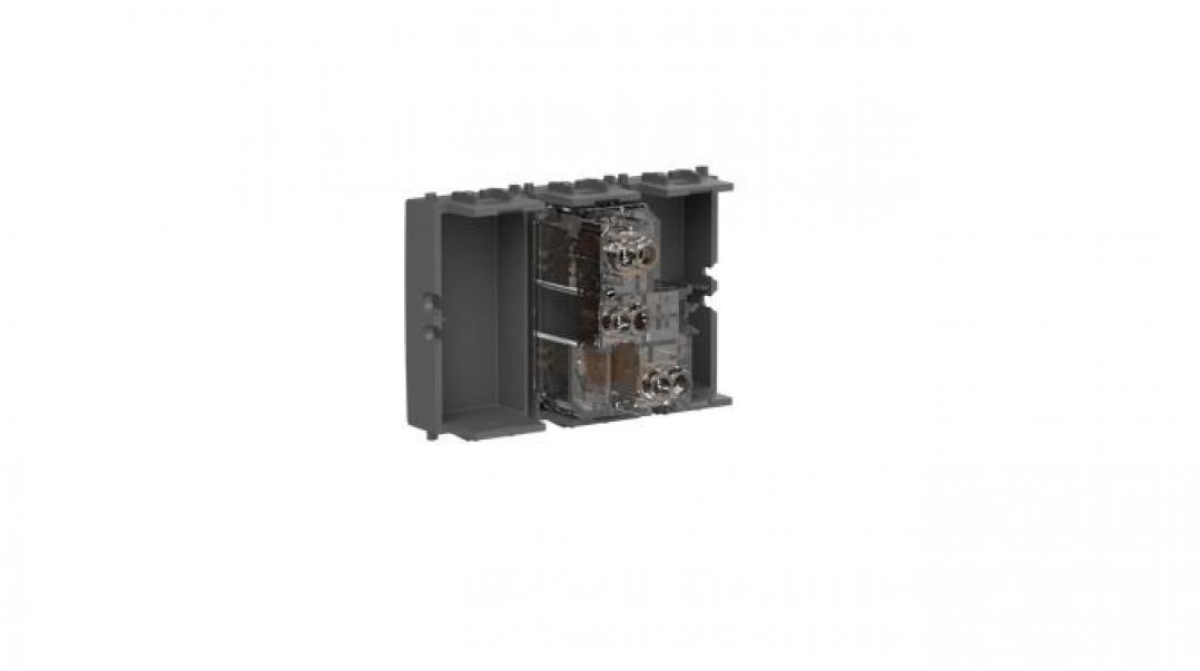 4 box 4 box presa corrente 10/16a e 2 bitappo per vimar arke metal 4b.v19m.bt - foto 3