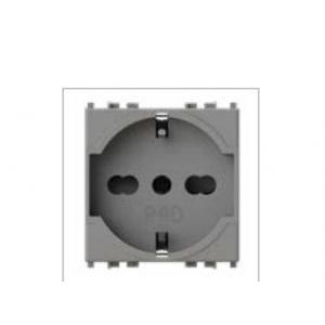P40 presa 2p+t 16a vimar arke metal  4b.v19m.p40