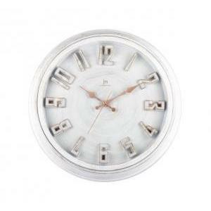 Orologio da parete con cassa abs anticato bianco diametro 40cm 00825b