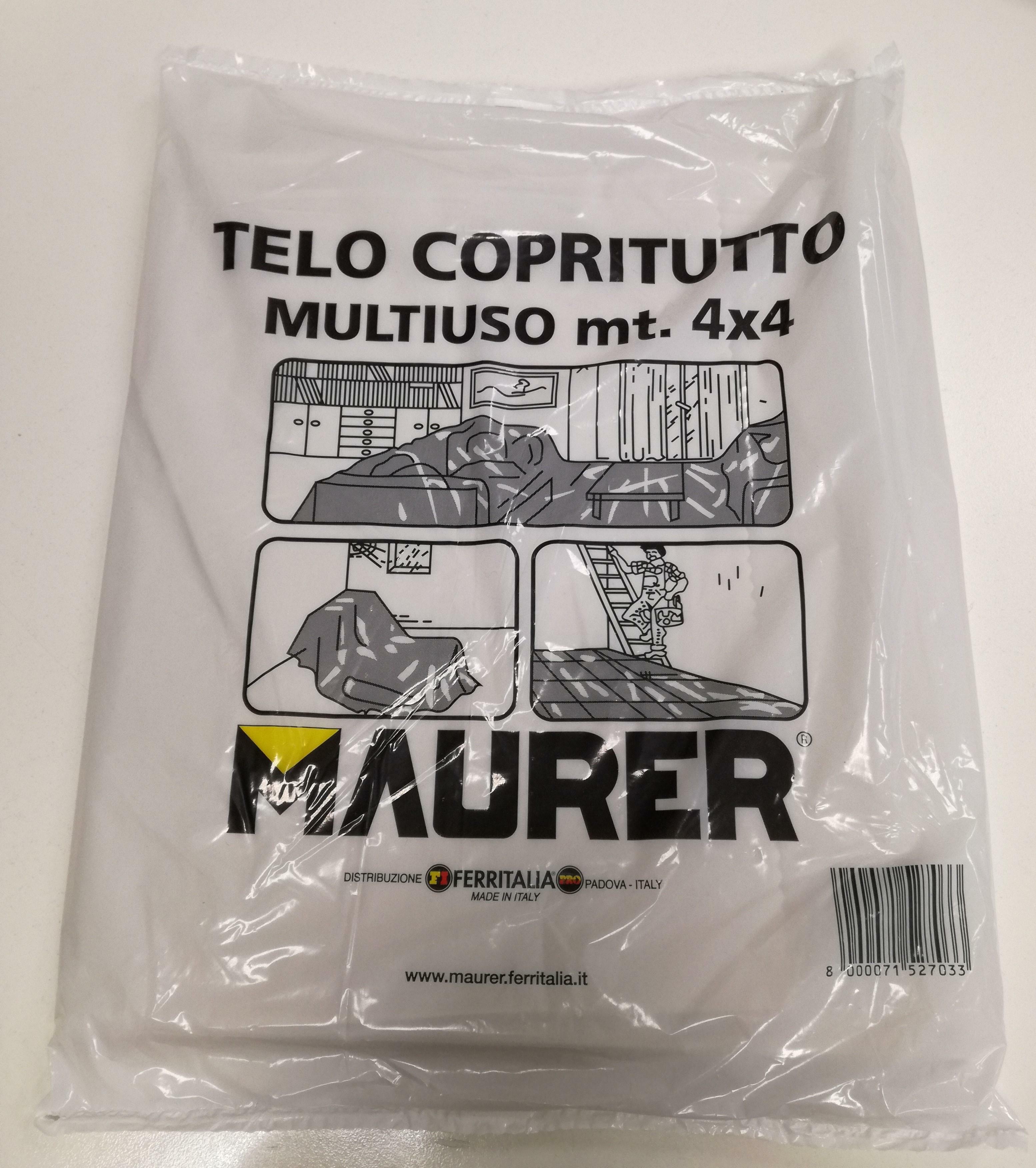 maurer maurer telo copritutto multiuso leggero 4x4mt  d030902004 - foto 1