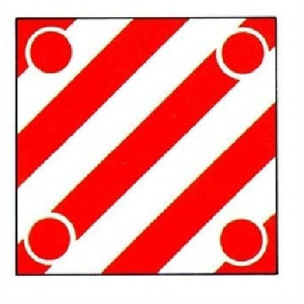 elettroservice elettroservice cartello carico sporgenti 50x50 50459 - foto 1
