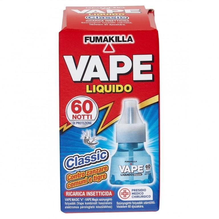 confezione ricarica insetticida liquida vape 60 notti fumakilla classic contro zanzare