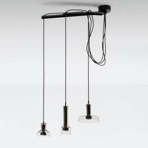 Lampada a sospensione stablight 3x6,8w attacco gu10 colore marrone dal0027l80