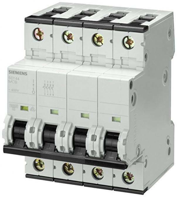 siemens siemens interruttore magnetotermico 4p 10a 10ka curva c 5sy44107 - foto 1