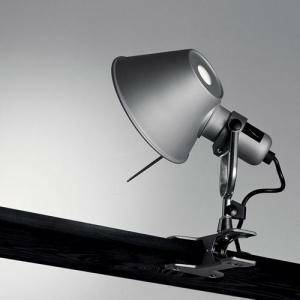 Lampada led tolomeo pinza 10w luce calda colore alluminio a044850