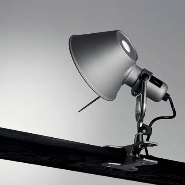 artemide artemide lampada led tolomeo pinza 10w luce calda colore alluminio a044850 - foto 1