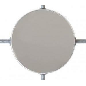 Kit rosone cilindrico in metallo diametro 12 cm 4 fori laterali cromo krm12sf4lcr