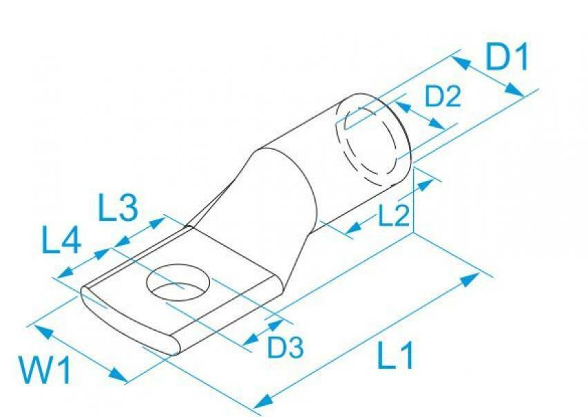 gruppo bm bm capicorda per conduttori in rame piastra ridotta non isolato sezione 120 mm f8 032373 - foto 2