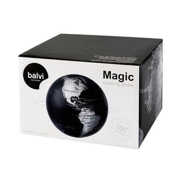 balvi gifts s.l. balvi gifts s.l. mappamondo magic 360° rotatorio colore nero 26803 - foto 2