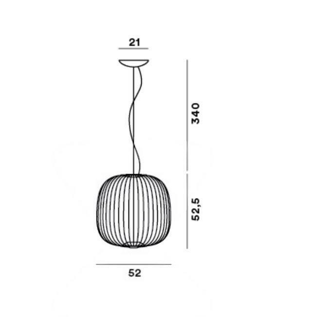 foscarini foscarini sospensione spokes 2 led grafite fn2640072r1_22 - foto 3