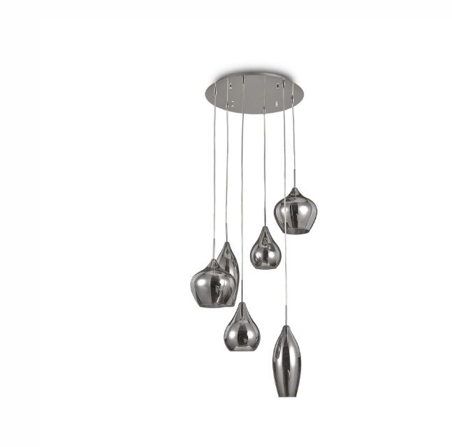 Sospensione Ideal Lux Soft SP6 fume 6xE14 IP20 - 111841 01