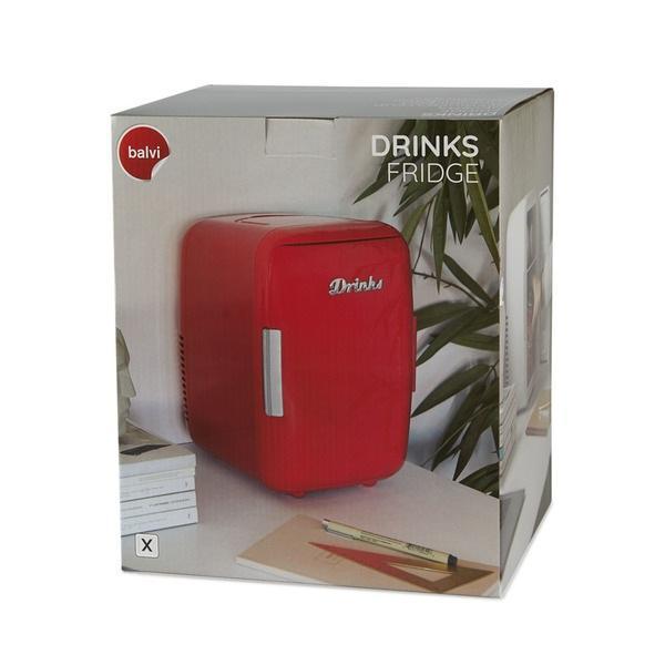 Mini Frigorifero Portatile Balvi Drinks rosso - 27298 03
