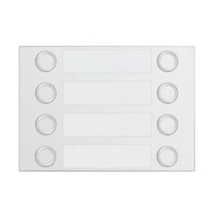 Frontalino a 8 pulsanti doppi bianco 1168/28w