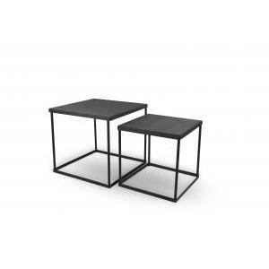 Set 2 tavoli nele  1240102-quadrati-nero