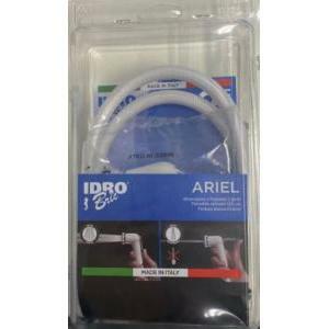 Idro-bric duplex ariel idroscopino a pulsante 2 getti finitura bianca e cromo blidup0067bc