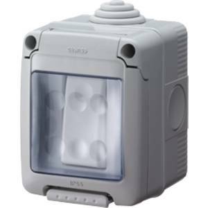 Deviatore con scatola per esterno 1 posto 16a ip55 gw27833