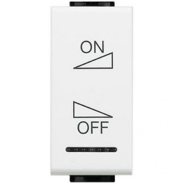 bticino bticino livinglight copritasto on off e regolazione 1 modulo colore bianco n4911ain - foto 1