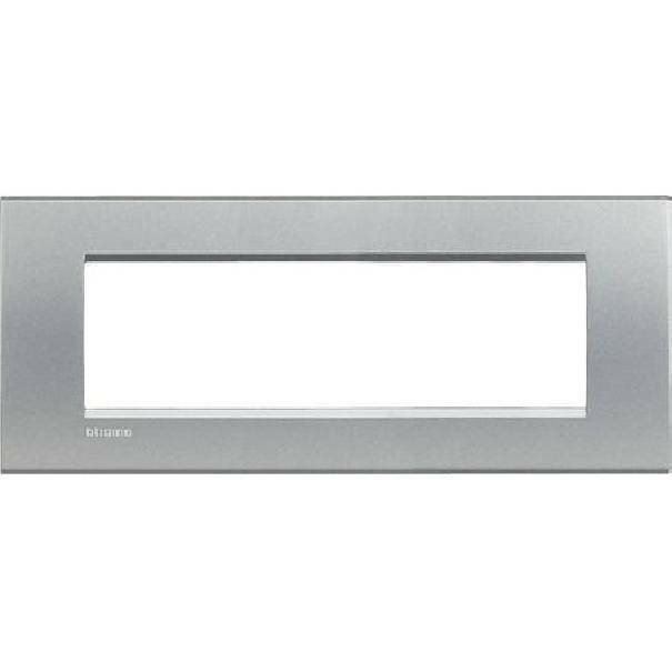 bticino bticino livinglight placca 7 moduli colore tech lna4807te - foto 1