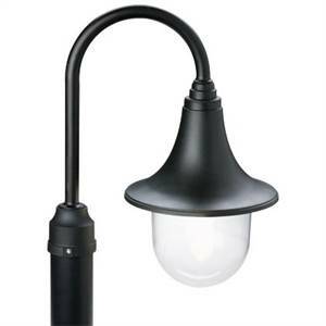Testa palo lampara linea marine 60w colore nero 449/06