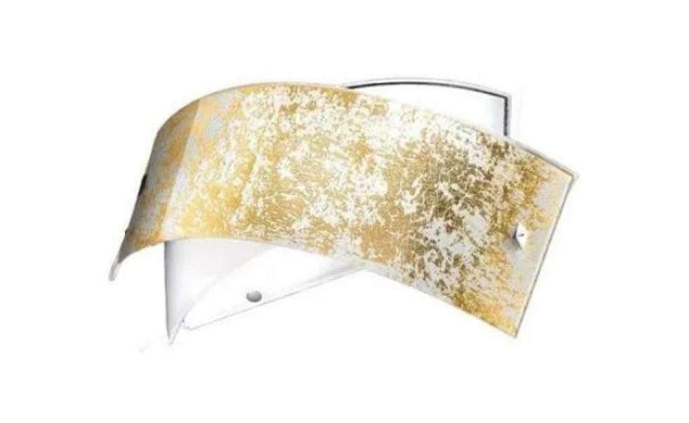 gea luce g.e.a.luce applique piccola camilla ap foglia oro 2xe14 lampadine escluse fcaao1 - foto 1