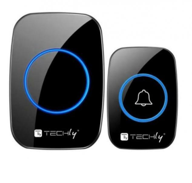 tecnly kit campanello wireless fino a 300mt con telecomando 362084 - foto 1