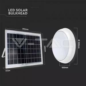 Plafoniera led solare ip65 15w con telecomando 7613