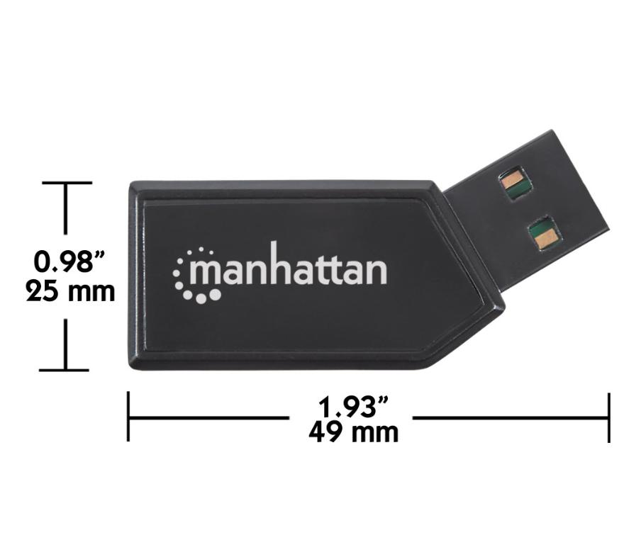 Mini lettore di memorie IC Intracom Manhattan 24 in 1 - 101677 02