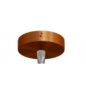 Kit mini rosone 1 foro centrale diametro 8,3cm rame krm83fcras