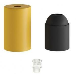 Kit bicchierino attacco e27 mostarda kbm4367mu