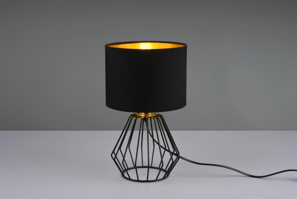 trio lighting lampada da tavolo chuck trio lighting r50931002 - colore nero e14 ip20 - foto 1
