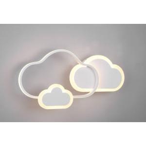 Applique led cloudy nuvola bianca rgb e telecomando multifunzione 29w 3000k r62263131