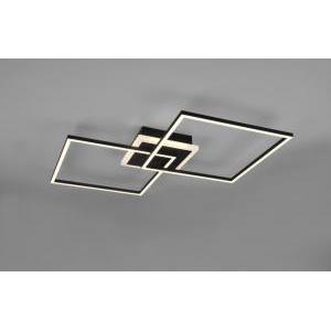 Arribo plafoniera led doppio quadrato nero r62843132