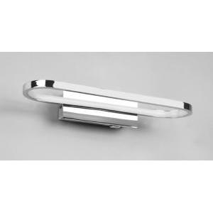 Applique gianni led con interruttore 17w 3000k ip44 cromo 283770106