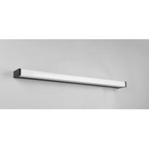 Applique led fabio 12w 3000k ip44 80cm nero opaco 283817932