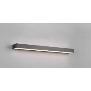 Applique led rocco biemissione 8w 3000k ip44 60cm nero opaco 283916032