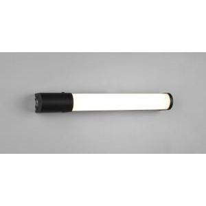 Applique led piera con presa ed interruttore 8w 3000k ip44 41cm nero opaco 284074232