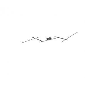Plafoniera led arvin bacchette orientabili 22w 2700-6500k nero opaco 628410532