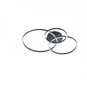 Plafoniera led winona tonda orientabile 28w 2700-6500k nero opaco 670810632