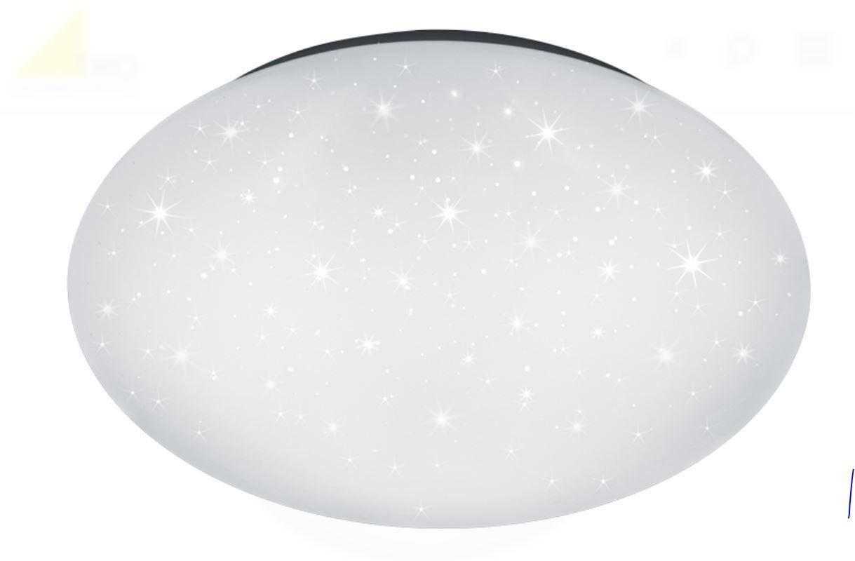 trio lighting trio lighting paolo h2o plafoniera led con diffusore stellato 686014000 - foto 1
