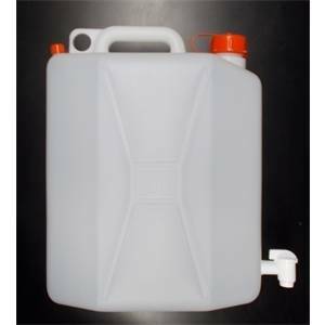 Tanica in plastica per alimenti da 20 litri con rubinetto c040115120