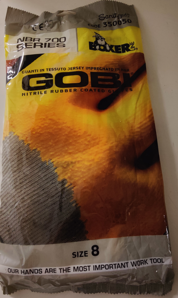 Guanti So.Di.Fer GOBI cotone impregnato taglia 8 giallo - F1204153 03