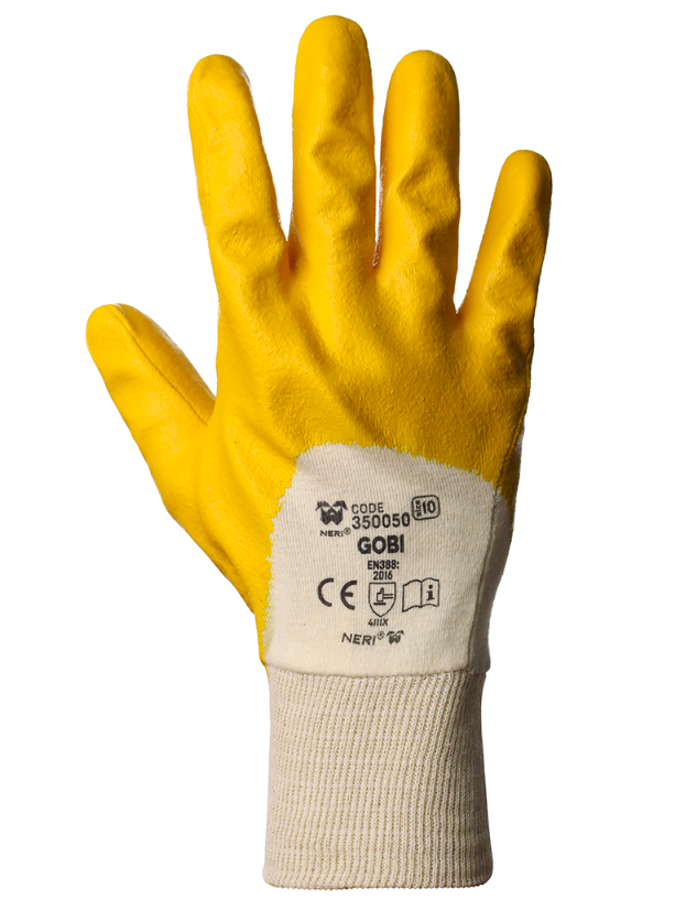 Guanti So.Di.Fer GOBI cotone impregnato taglia 10 giallo - F14569 01