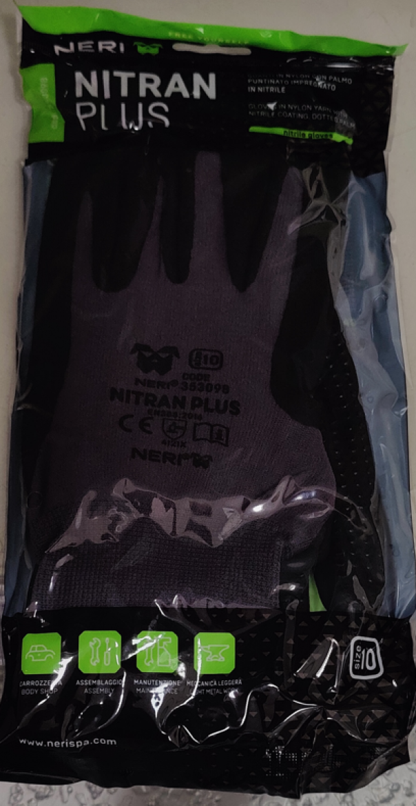 Guanti puntinati So.Di.Fer nylon e nitrile taglia 10 - F72676 01