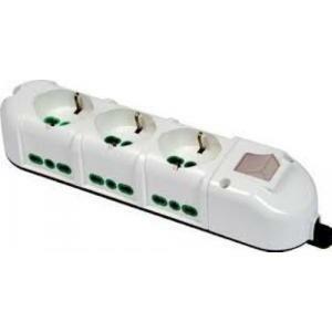 Multipresa triax 3 prese italo/tedesche 2p&#43;t 16a 6 prese bipasso italiane 2p&#43;t 16a 42140
