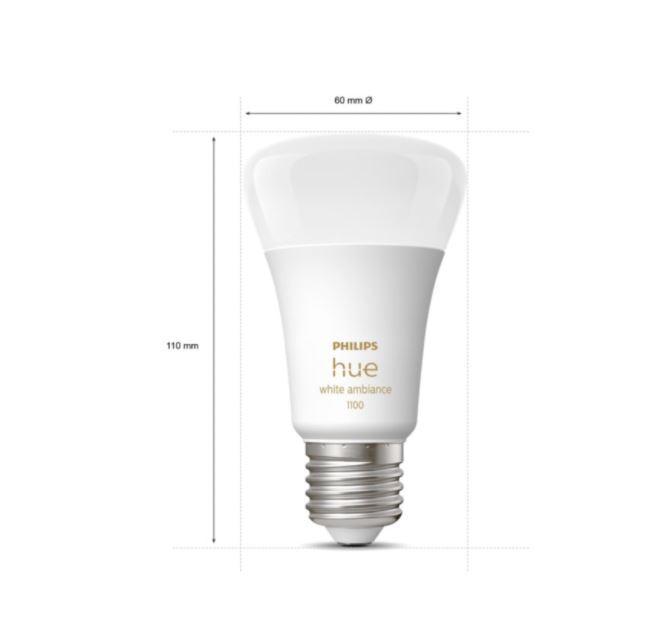 philips hue philips hue starter kit 2 lampadine e27 8w + bridge + dimmer switch 929002468406  29181200 - foto 3