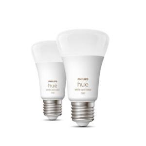 2 lampadine e27 9w a60 white and color ambiance 929002468802 29131700