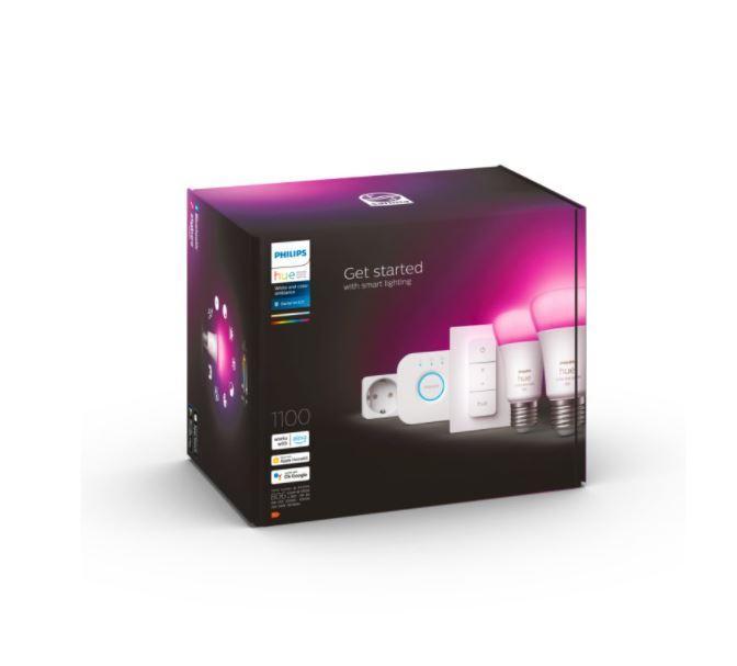 philips hue philips hue 2 lampadine led white and color ambiance e27 9w + bridge + dimmer swtich 929002468807 29141600 - foto 2