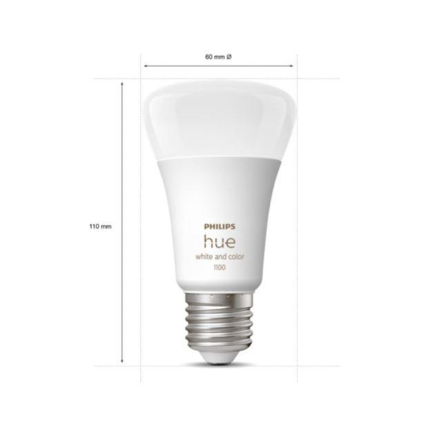 philips hue philips hue 2 lampadine led white and color ambiance e27 9w + bridge + dimmer swtich 929002468807 29141600 - foto 3