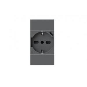 Presa p40 usb 3.0a per bticino living now nera 4b.kg.p40.usb